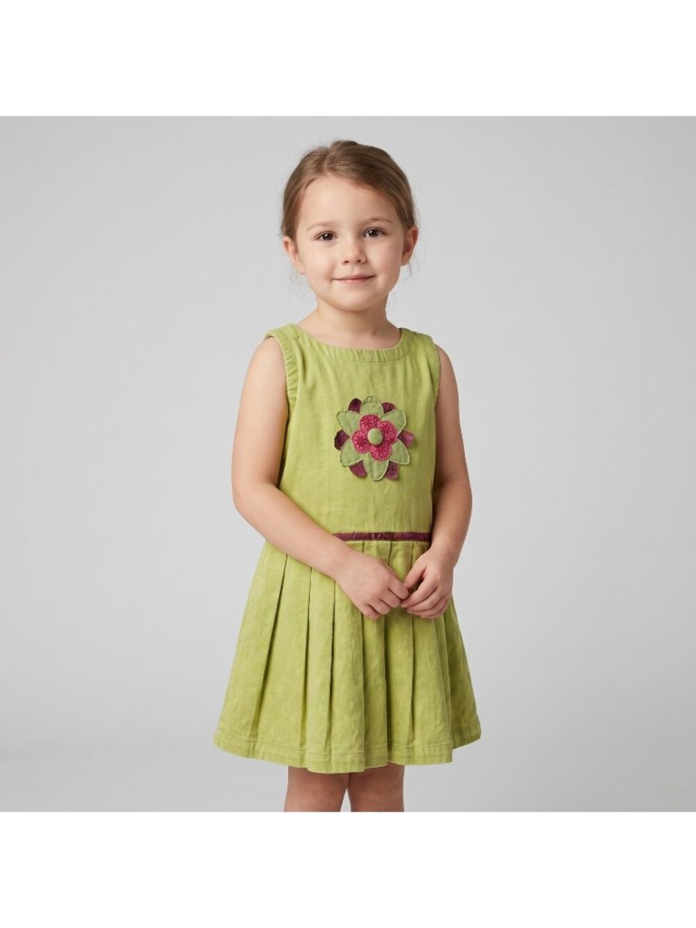 Young Colors Boutique Girl's Indian Summer Gina Flower Jumper Dress in size 4T